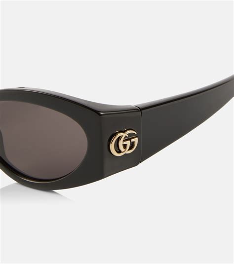 gucci 2846 modified oval sunglasses|Gucci ladies oval sunglasses black.